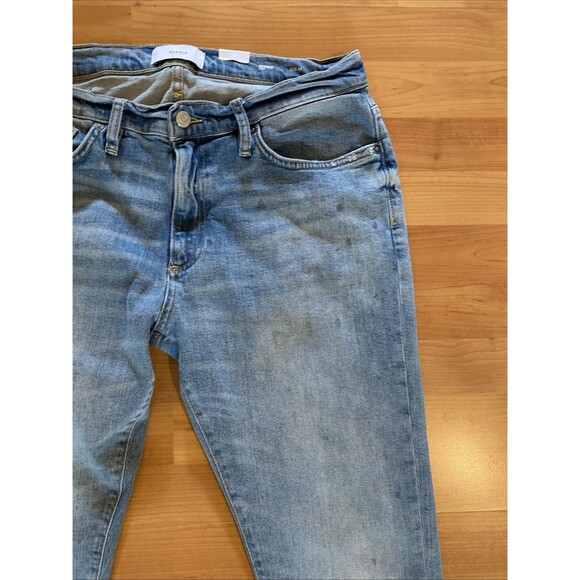 OVADIA NY Men's Size 34 Light PAINT SPLATTER Skinny Fit Mid Rise Stretch Jeans - Picture 3 of 14
